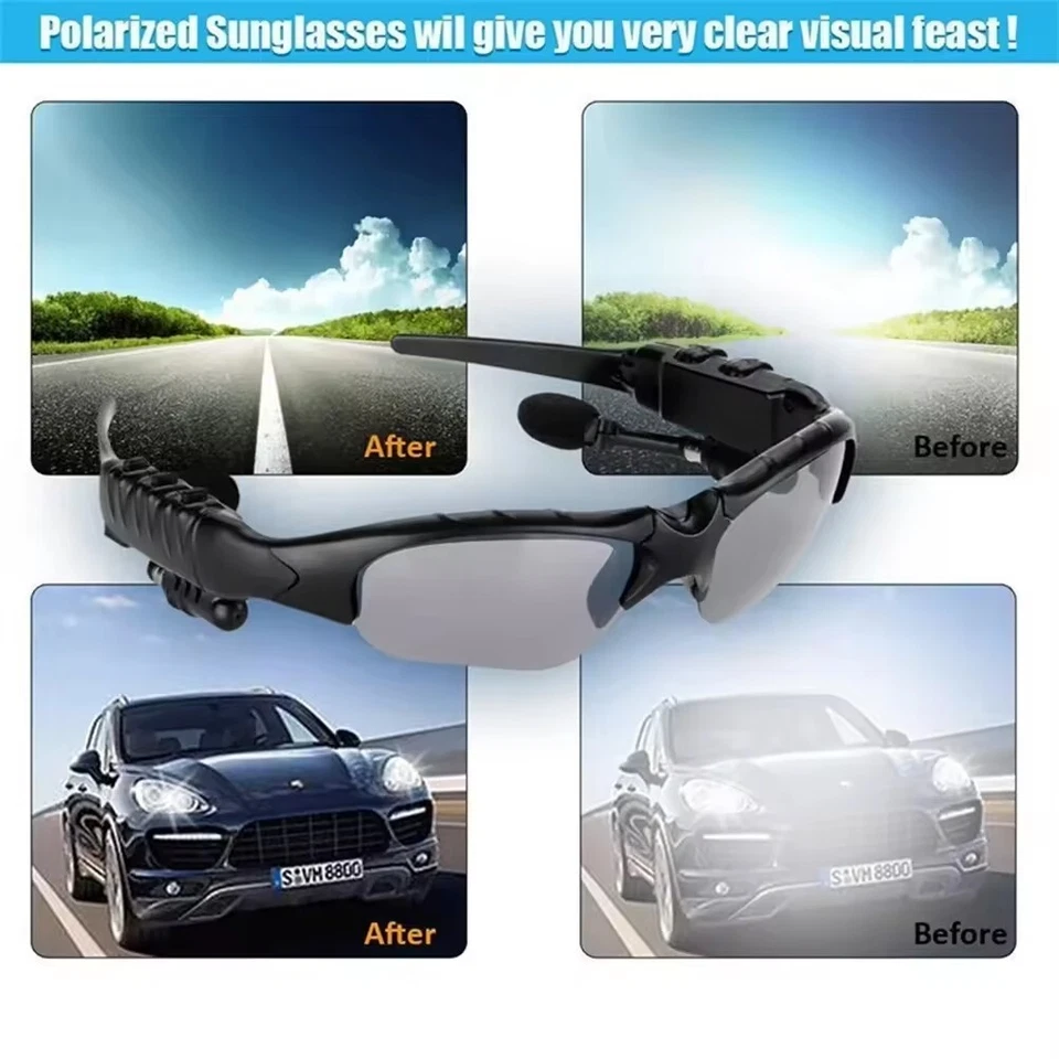 Bluetooth Smart Sunglasses – Glasses with Built in Headphones