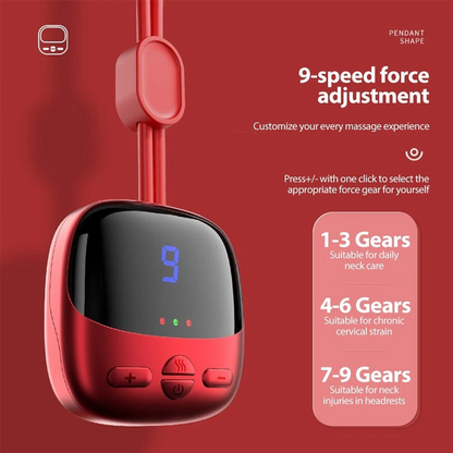 Smart EMS Heated Neck Massager – Portable Pain Relief & Relaxation