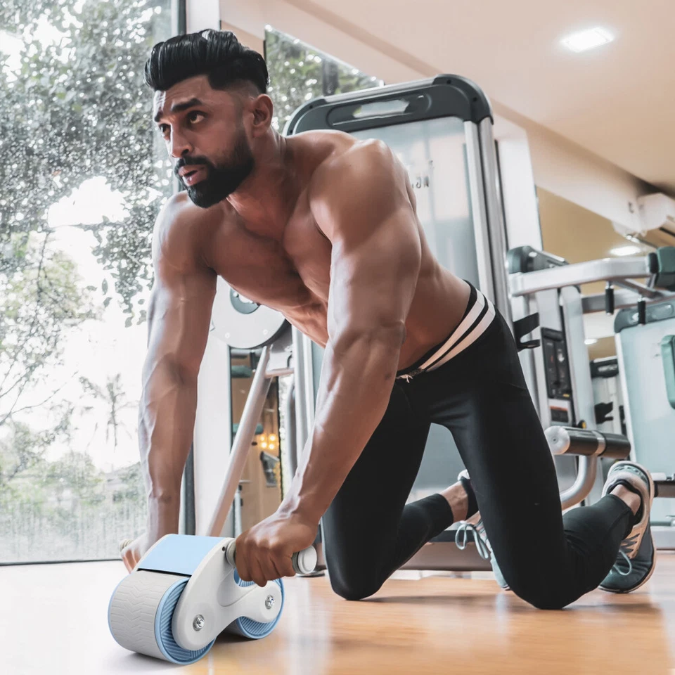 Automatic Rebound Ab Roller – Core Strength Training Wheel Set
