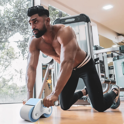 Automatic Rebound Ab Roller – Core Strength Training Wheel Set