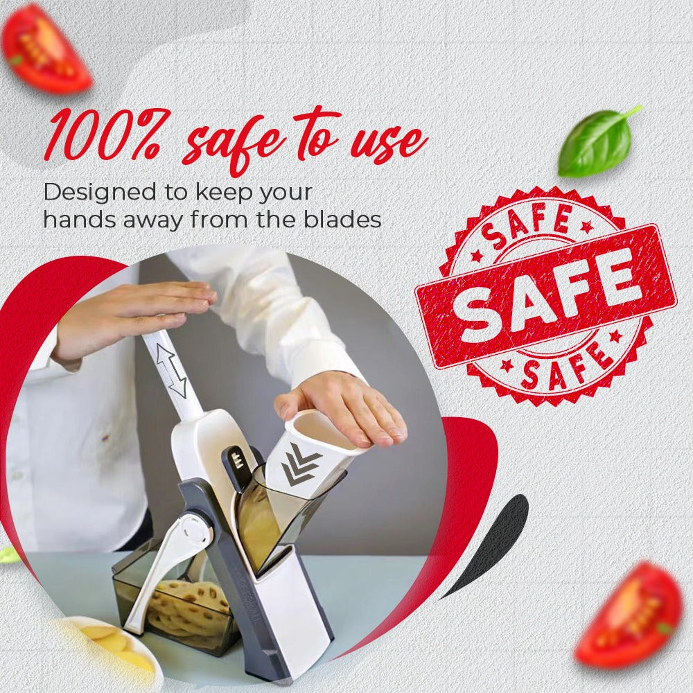 Multipurpose Safe Vegetable Slicer — Slice Safely & Fast - High Quality