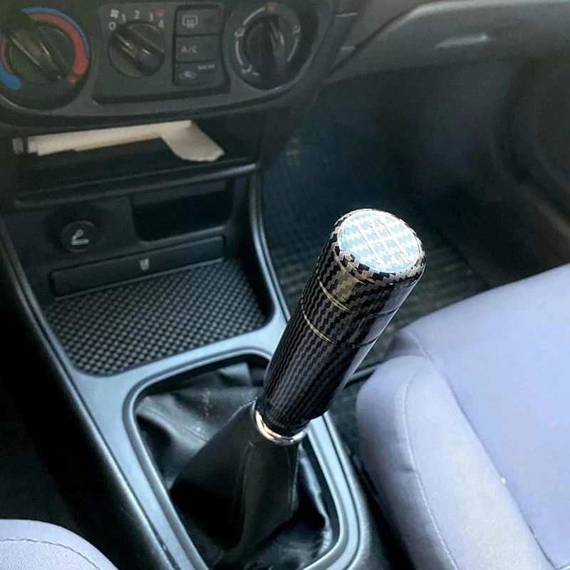 Carbon Fiber Gear Shift Knob – Universal Manual & Automatic Car Shifter