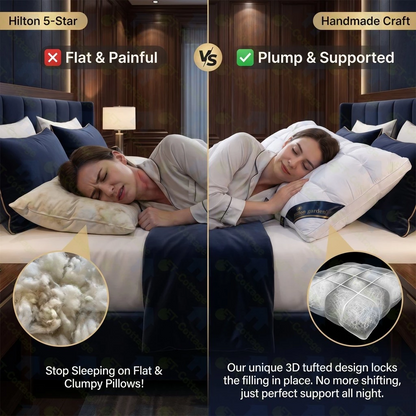 Hilton Style Twisted Bread Pillow – Luxury Hotel Inspired Neck Support Pillow