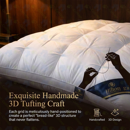 Hilton Style Twisted Bread Pillow – Luxury Hotel Inspired Neck Support Pillow