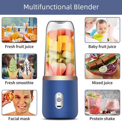 Portable Electric Juicer Blender 400ml – USB Rechargeable Smoothie Cup