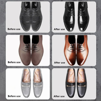 3-Pack (Black, Brown, Neutral) Leather Repair Cream Liquid Shoe Polish