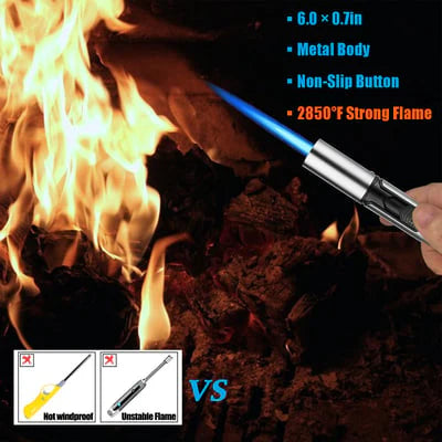 Windproof Lighter Set – Refillable, Jet Flame