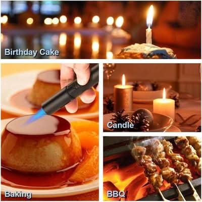Windproof Lighter Set – Refillable, Jet Flame