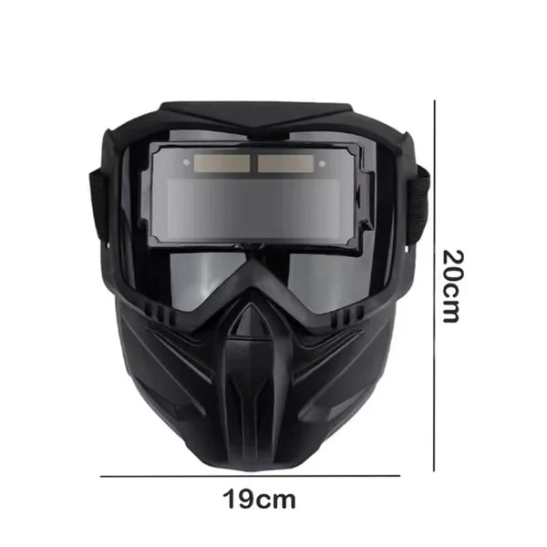 Auto-darkening welding helmet for eye safety