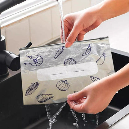 Aluminum Fresh-Keeping Bag – Reusable & Easy-Seal Storage
