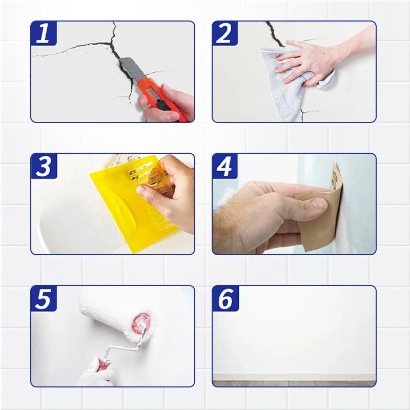 Elastic Wall Repair Paste – Fix Cracks Fast & Permanently