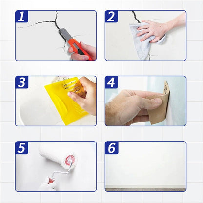 Elastic Wall Repair Paste – Fix Cracks Fast & Permanently