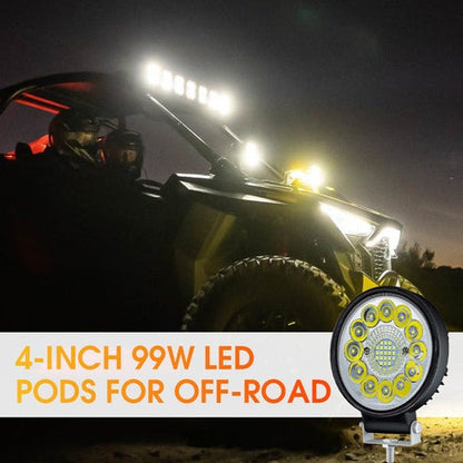 4-inch 99W LED Off-Road Pod Light – Bright, Tough & Reliable