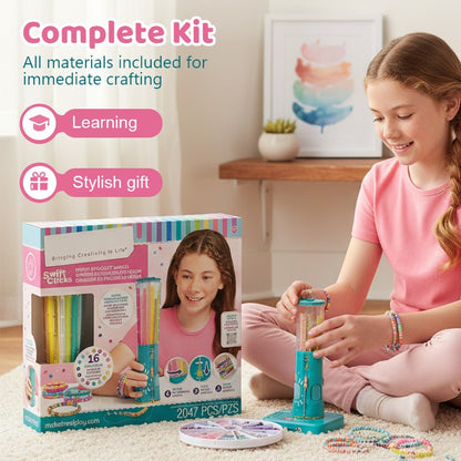 Quick-Click Bracelet Maker Kit – Create Fun & Colourful Bracelets in Seconds