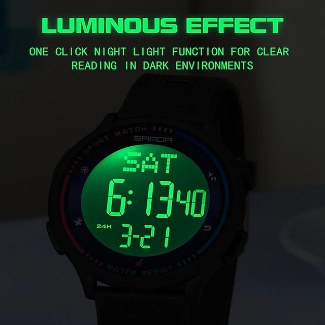 Men’s Waterproof Digital Watch – Sporty, Durable & Stylish