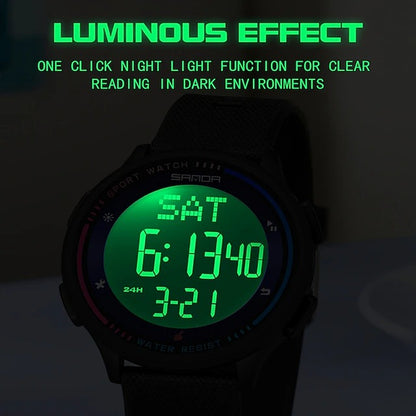 Men’s Waterproof Digital Watch – Sporty, Durable & Stylish