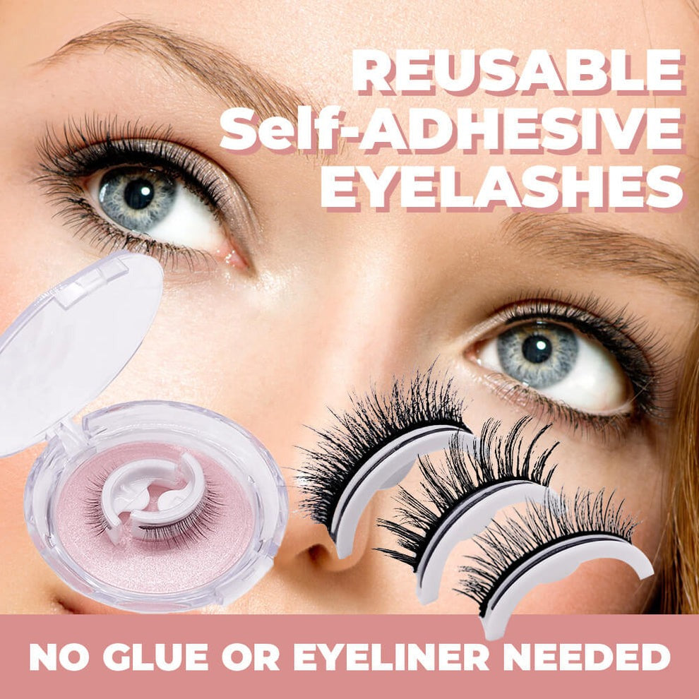 Reusable Adhesive Eyelashes – Instant Glam, Zero Glue