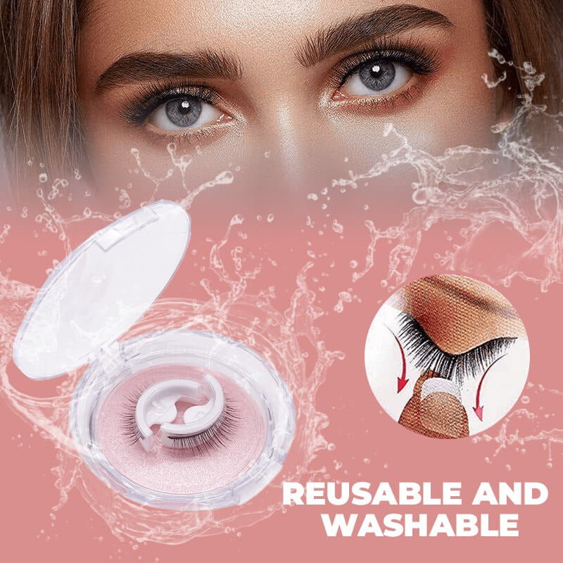 Reusable Adhesive Eyelashes – Instant Glam, Zero Glue