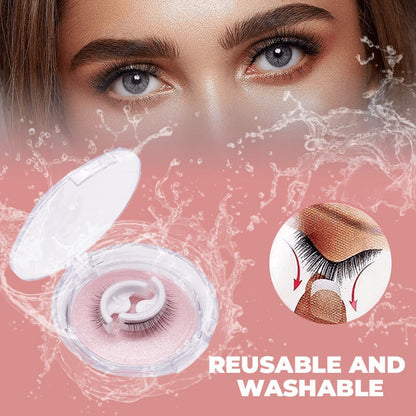 Reusable Adhesive Eyelashes – Instant Glam, Zero Glue
