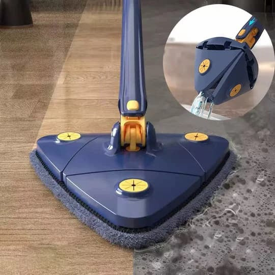 Effortless 360° Cleaning — Rotating Wringer Mop Set
