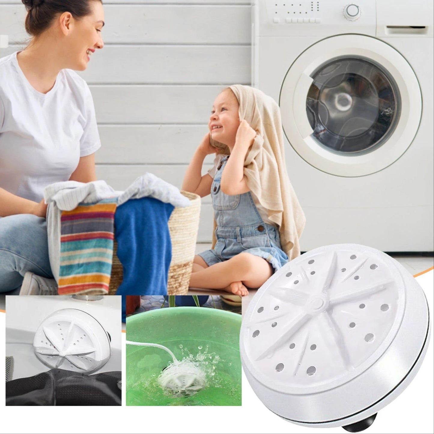 Portable Ultrasonic Mini Washing Machine