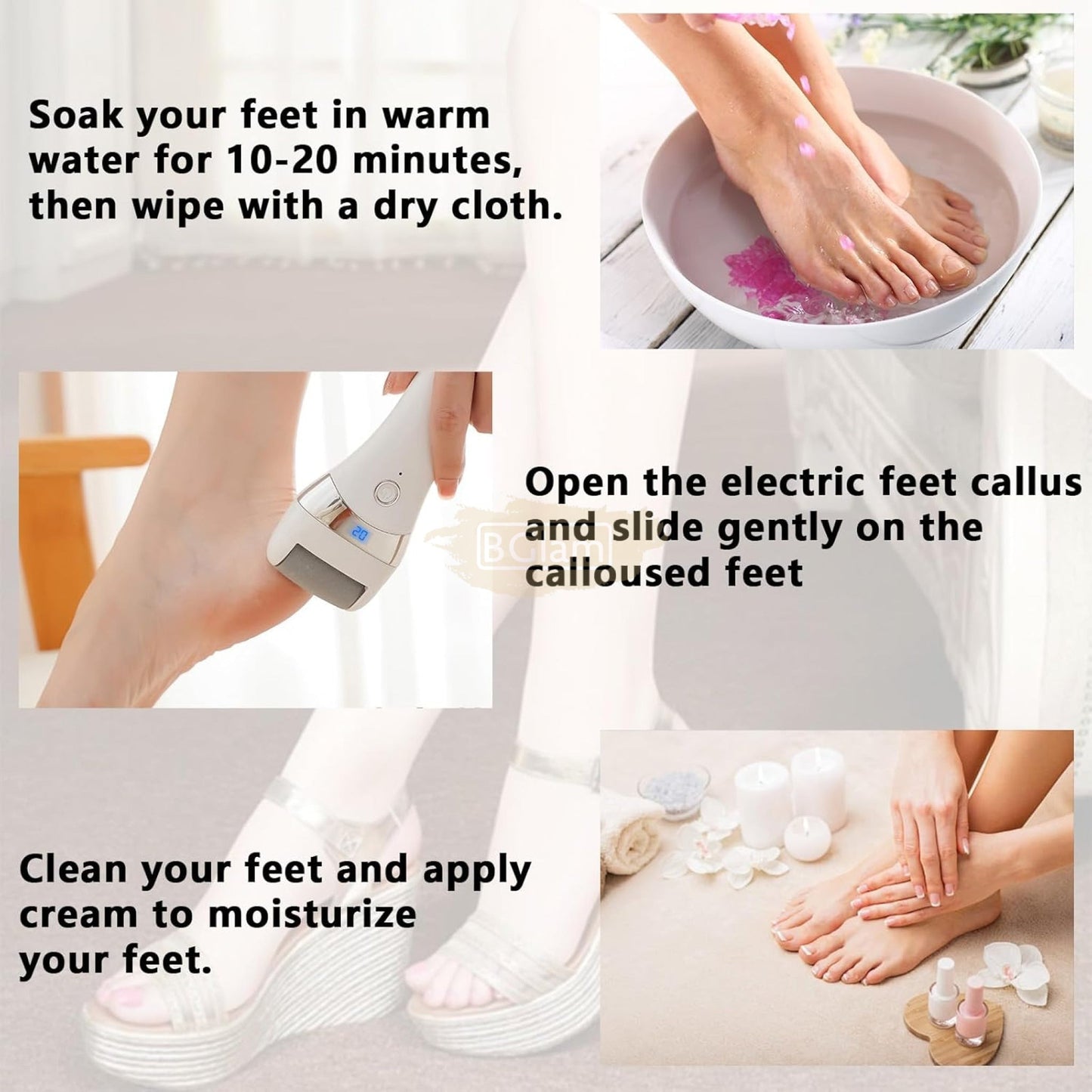 Rechargeable Electric Foot Callus Remover – Smooth & Soft Feet at Home