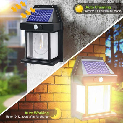 Energy-Saving Motion Sensor Solar Light – Waterproof Outdoor LED Wall Mount