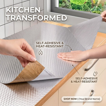 Waterproof PVC Self Adhesive Furniture Foil for Kitchen & Home Décor