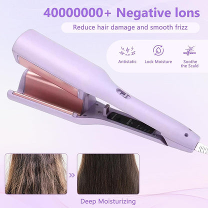 French Style 32MM Egg Roll Curling Iron – Effortless Waves with Ionic Care