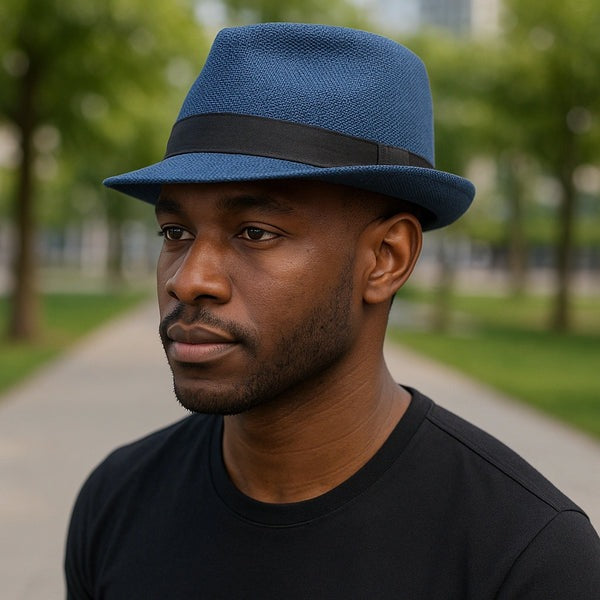 Jazz Cap Custom Fedora Hat – British Gentleman Cotton & Linen Fashion Top Hat