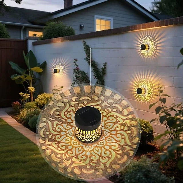 Solar Fence & Wall Lights – Waterproof Outdoor Glow for Every Space
