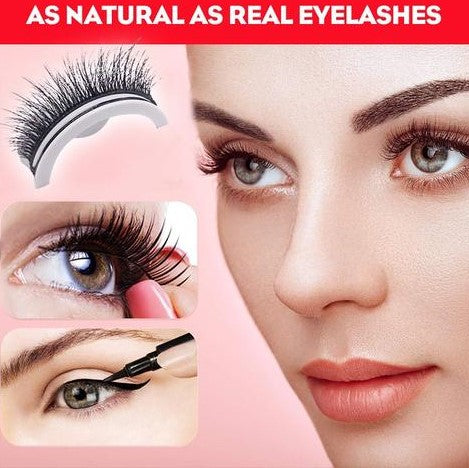 Reusable Waterproof Self Adhesive Eyelashes